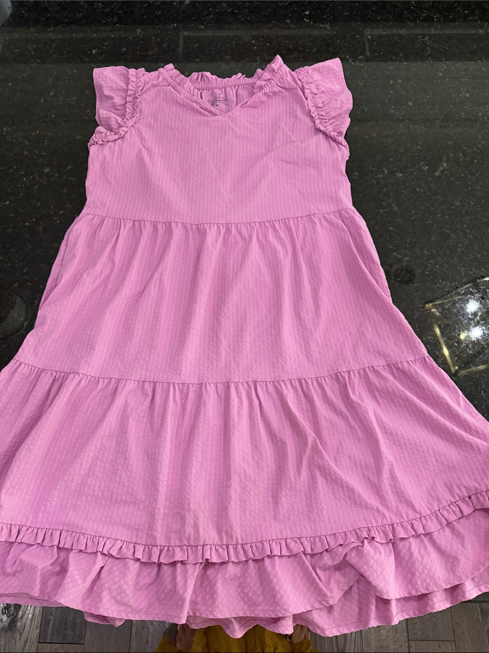 Vineyard Vines Lilac Performance Ruffle Tiered Dress